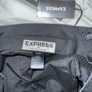 EXPRESS Photographer Slim Fit Pant in Wool Blend, Size 33W x 32L new with tags